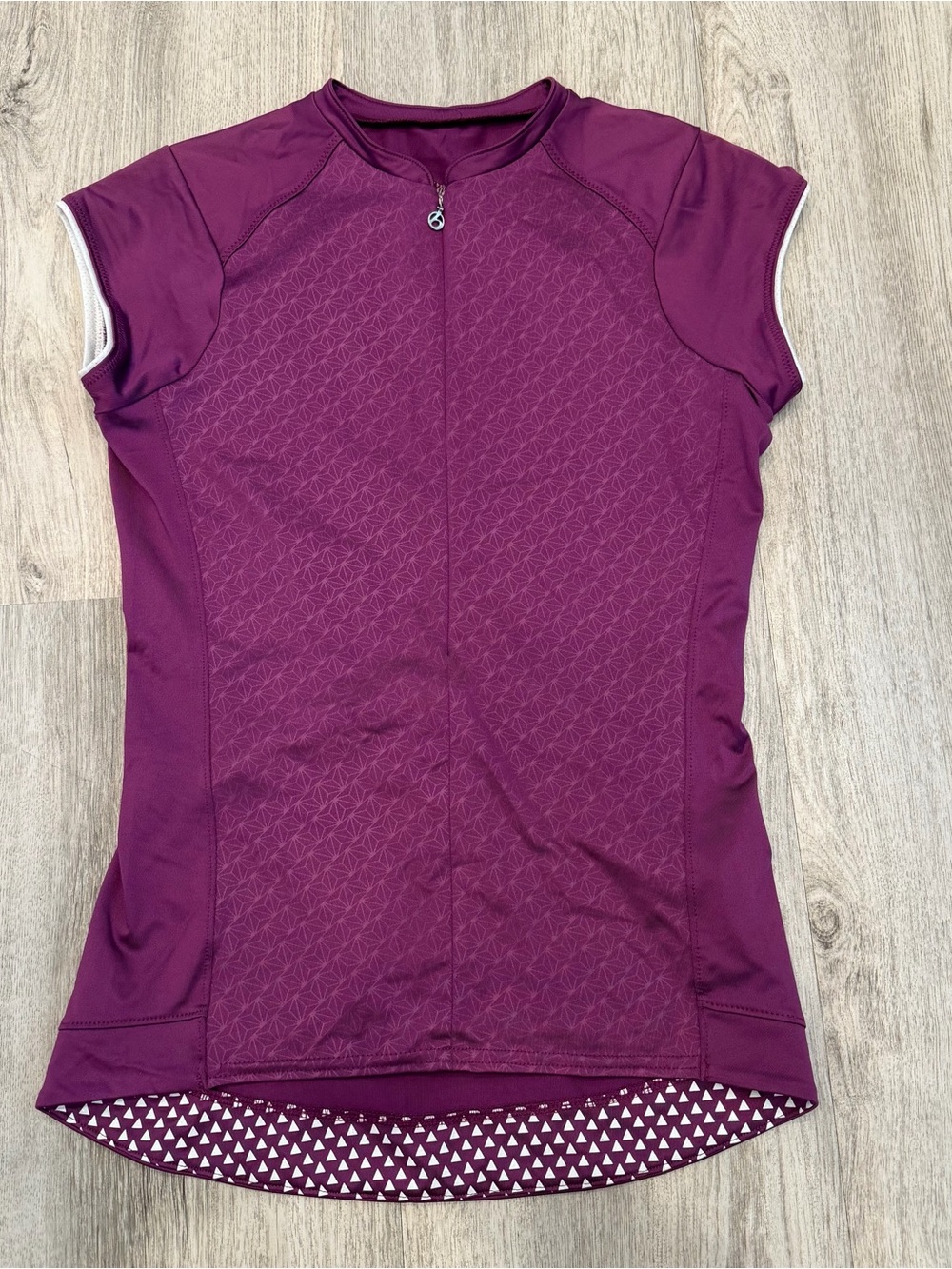 Bontrager Purple Cycling Jersey Size Small Fitted Half Zip